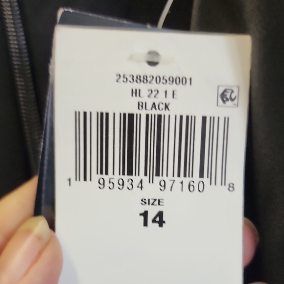 (0459) Lauren Ralph Lauren Black Maxi Dress with Notched Collar - Picture 4 of 11